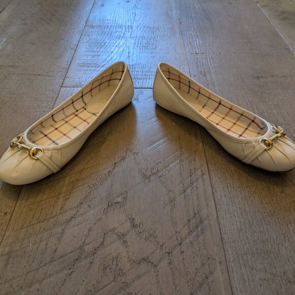 Coach White Leather Ballet Flats - Picture 4 of 5